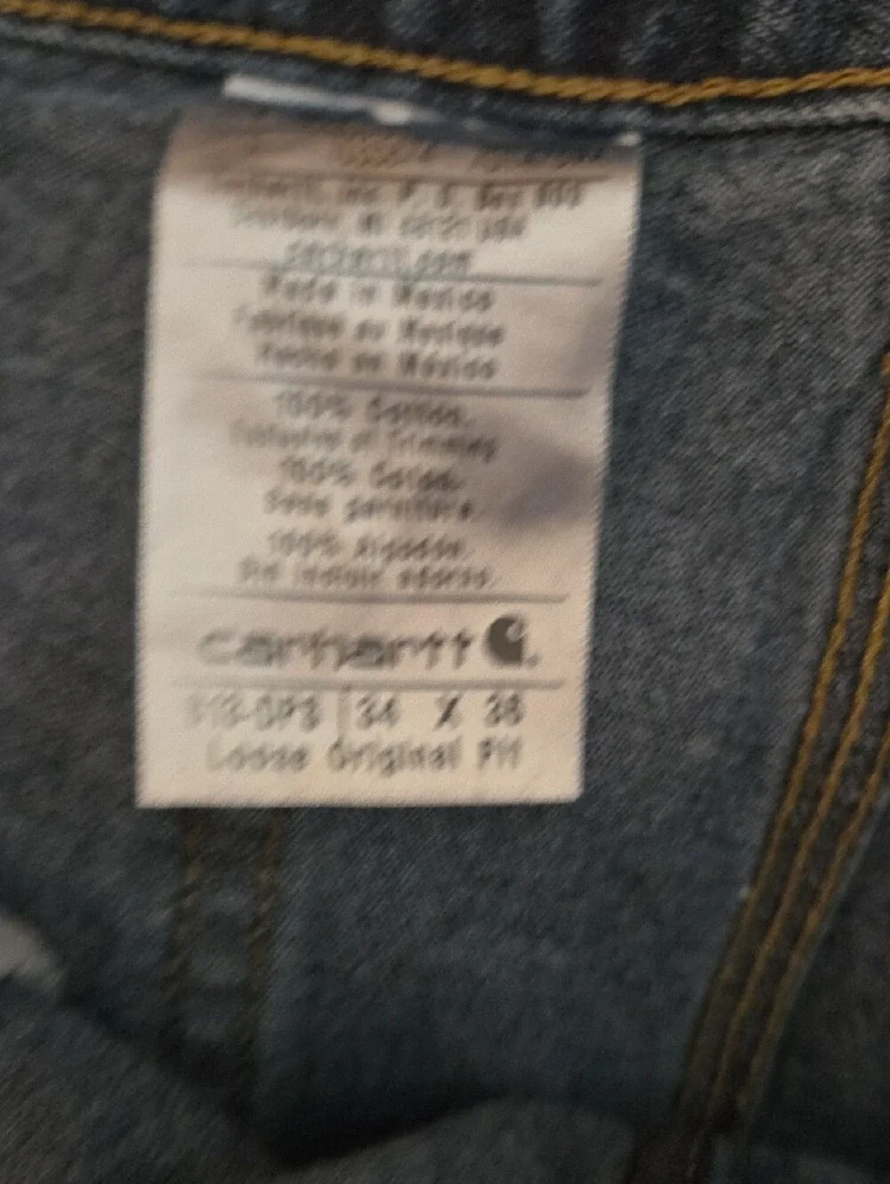 Carhartt Relaxed Fit Men's Denim Jeans in Mid Blue
